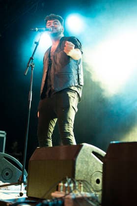 September 12, 2026, Madrid, Spain: Aaron Romero from the rock band Linaje performs live on stage during a festival at La Riviera. Madrid Spain - ZUMAs197 20260912_aaa_s197_440 Copyright: xAtilanoxGarciax