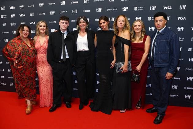 Farah Abushwesha, Rachel Lysaght, Lewis Brophy, Kim Bartley, Carla Tous, Tamara Conboy, Emma Gunnery, Justin Daniels Anene at arrivals for LEMONADE & SMUDGE THE BLADES Premieres at the Toronto International Film Festival (TIFF) 2026, TIFF Lightbox, Toronto, ON, September 12, 2026. Photo By: JA Everett Collection LEMONADE & SMUDGE THE BLADES Premieres at the Toronto International Film Festival (TIFF) 2026 PUBLICATIONXNOTxINxCANxCHNxFRAxITAxJPNxNORxPOLxRUSxESPxUKxUSA