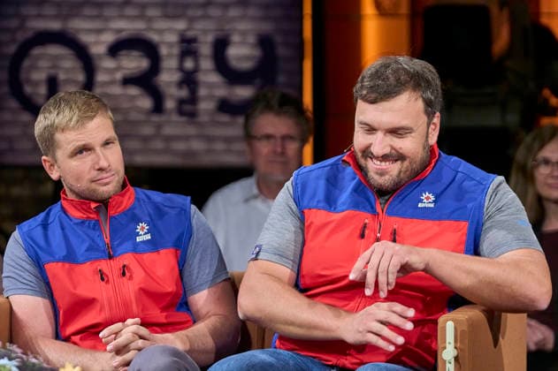 Tobias Stöffelbauer and Toni Vogg during the recording of the RB talk show 3nach9 at Radio Bremen’s Studio Bremen, September 11, 2026 Foto:xU.xStammx xFuturexImagex 3nach9_6918