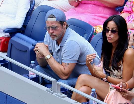 US Open - Brad Pitt and girlfriend Ines de Ramon In The Stands - New York Brad Pitt and girlfriend Ines de Ramon attend the Women s Final at the US Open in New York on September 12, 2026. Photo by Dylan Travis ABACAPRESS.COM New York NY United States  Copyright: xDylanxTravis ABACAx