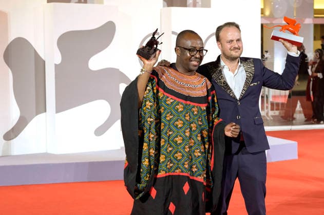 Auguste Bernard Kouemo Yanghu and Arthur Grec, winners of the Orizzonit Jury Prize and the Luigi De Laurentiis Award for Best Debut Film, *La maison du vent* (*House of the Wind*), at a photo call with the award winners of the 2026 Venice Biennale—the 83rd Venice International Film Festival—in front of the Palazzo del Cinema, Venice, September 12, 2026 Foto:xA.xM.xTinghinox xFuturexImagex awards_7056