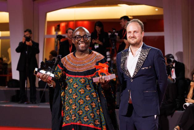 News - Winners Photocall - The 83rd Venice International Film Festival Arthur Grec and Auguste Bernard Kouemo Yanghu pose with the Lion of the Future Luigi De Laurentiis Venice Award and the Orizzonti Special Jury Prize Award for a Debut Film for La maison du vent (House of the wind) at the Winners Photocall during the 83rd Venice International Film Festival at Sala Grande on September 12, 2026 in Venice, Italy. Photo: Cinzia Camela. Lido di Venezia Palazzo del Cinema Italy Copyright: xCinziaxCamelax xLiveMediax LPN_2671883