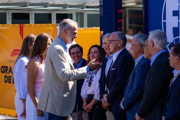 Royals at Spanish Grand Prix - Madrid King Felipe VI (ESP) of the Spanish Royal Family Princess Leonor (ESP) of the Spanish Royal Family and Infanta Sofía (ESP) of the Spanish Royal Family on Sunday race day during the 2026 Formula 1 TAG Heuer Spanish Grand Prix at MADRING in Madrid, Spain, on September 13, 2026. Photo by Antoine LAPEYRE Reveries Agency ABACAPRESS.COM Madrid Spain  Copyright: xAntoinexLapeyre ReveriesxAgency ABACAx