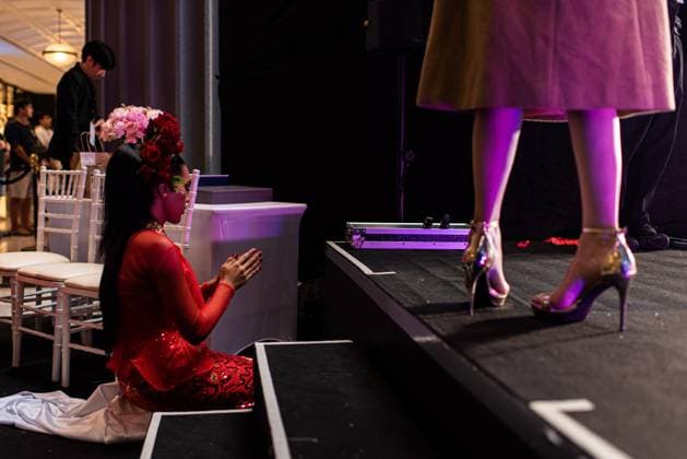 September 13, 2026, Bangkok, Thailand: Adlar Z from Myanmar prays before performing at the Miss International Queen 2026 Talent Quest round..Miss International Queen is the world s biggest beauty pageant for transgender women. Conceived in 2004, the competition is held annually at Tiffany s Show Pattaya. This year, the final round will be held in Pattaya, Chonburi on September 19, 2026. Bangkok Thailand  - ZUMAs197 20260913_aaa_s197_141 Copyright: xPeeraponxBoonyakiatx