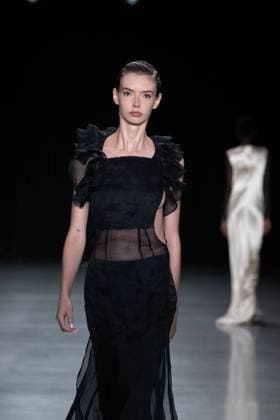 September 11, 2026, New York, New York, United States: A model walks the runway.Models walk the runway at the Christian Cowan fashion show during New York Fashion Week at The Glasshouse on September 11, 2026 in New York City. New York United States  - ZUMAs197 20260911_aaa_s197_1014 Copyright: xRonxAdarx