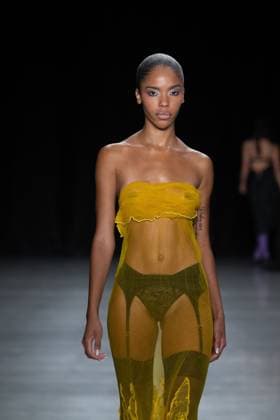 September 11, 2026, New York, New York, United States: A model walks the runway.Models walk the runway at the Christian Cowan fashion show during New York Fashion Week at The Glasshouse on September 11, 2026 in New York City. New York United States  - ZUMAs197 20260911_aaa_s197_1041 Copyright: xRonxAdarx