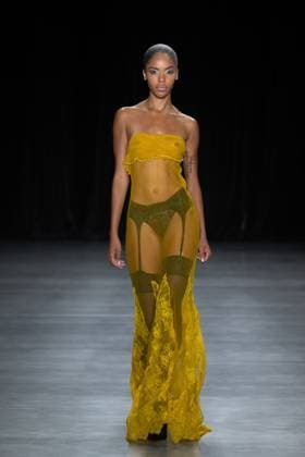 September 11, 2026, New York, New York, United States: A model walks the runway.Models walk the runway at the Christian Cowan fashion show during New York Fashion Week at The Glasshouse on September 11, 2026 in New York City. New York United States  - ZUMAs197 20260911_aaa_s197_1042 Copyright: xRonxAdarx
