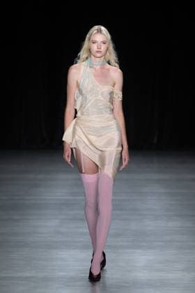 September 11, 2026, New York, New York, United States: A model walks the runway.Models walk the runway at the Christian Cowan fashion show during New York Fashion Week at The Glasshouse on September 11, 2026 in New York City. New York United States  - ZUMAs197 20260911_aaa_s197_1079 Copyright: xRonxAdarx