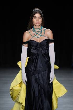 September 11, 2026, New York, New York, United States: A model walks the runway.Models walk the runway at the Christian Cowan fashion show during New York Fashion Week at The Glasshouse on September 11, 2026 in New York City. New York United States  - ZUMAs197 20260911_aaa_s197_1081 Copyright: xRonxAdarx