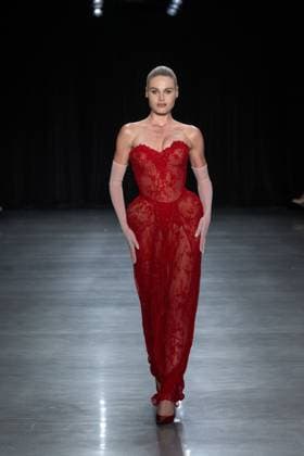 September 11, 2026, New York, New York, United States: A model walks the runway.Models walk the runway at the Christian Cowan fashion show during New York Fashion Week at The Glasshouse on September 11, 2026 in New York City. New York United States  - ZUMAs197 20260911_aaa_s197_1082 Copyright: xRonxAdarx