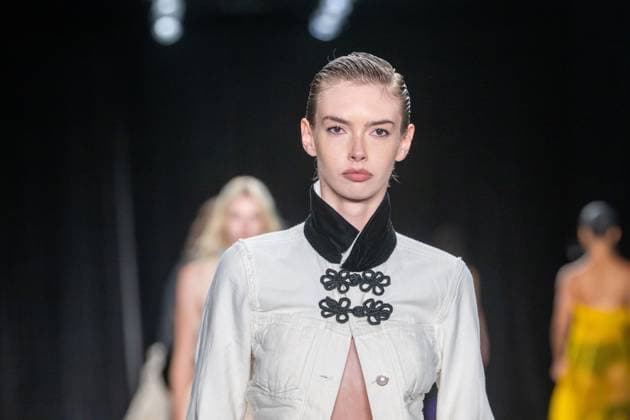 September 11, 2026, New York, New York, United States: Models walk the runway finale.Models walk the runway at the Christian Cowan fashion show during New York Fashion Week at The Glasshouse on September 11, 2026 in New York City. New York United States  - ZUMAs197 20260911_aaa_s197_1086 Copyright: xRonxAdarx