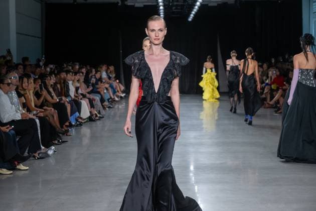 September 11, 2026, New York, New York, United States: Models walk the runway finale.Models walk the runway at the Christian Cowan fashion show during New York Fashion Week at The Glasshouse on September 11, 2026 in New York City. New York United States  - ZUMAs197 20260911_aaa_s197_1090 Copyright: xRonxAdarx