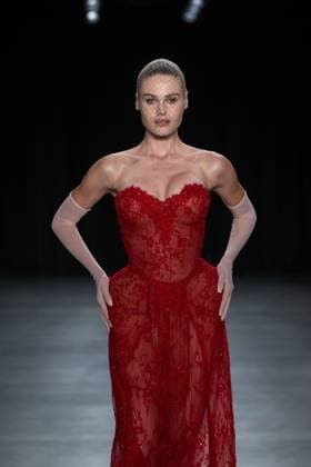 September 11, 2026, New York, New York, United States: A model walks the runway.Models walk the runway at the Christian Cowan fashion show during New York Fashion Week at The Glasshouse on September 11, 2026 in New York City. New York United States  - ZUMAs197 20260911_aaa_s197_1094 Copyright: xRonxAdarx
