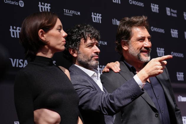 2026 Toronto International Film Festival - The Beloved TORONTO, CANADA - SEPTEMBER 13 : (L-R) Victoria Luengo, Rodrigo Sorogoyen and Javier Bardem attend the premiere of The Beloved during the 2026 Toronto International Film Festival at Princes of Wales Theatre in Toronto, Ontario, Canada on September 13, 2026. Mert Alper Dervis Anadolu Ontario Canada. Editorial use only. Please get in touch for any other usage.  Copyright: x2026xAnadoluxMertxAlperxDervisx