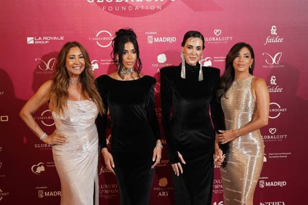 Maria Bravo and Eva Longoria during the cash & rocket gala to benefit the global gift foundation in Madrid on Sunday, 13 September 2026 Cordon Press 