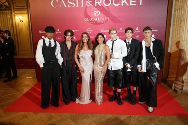 Maria Bravo, Eva Longoria during the cash & rocket gala to benefit the global gift foundation in Madrid on Sunday, 13 September 2026. Cordon Press 