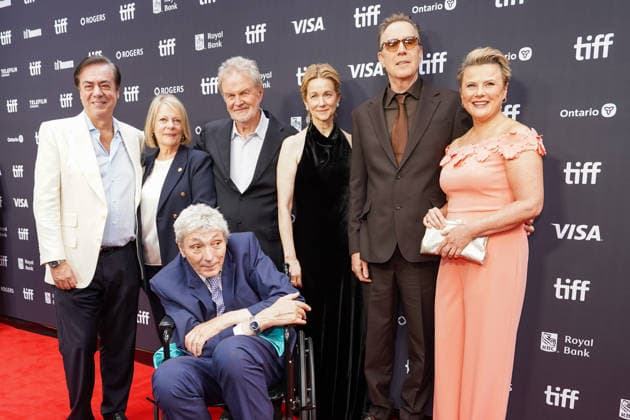 2026 Toronto International Film Festival - ˜Onwards and Sideways™ Premiere (L-R) John Gore, John Madden, Laura Linney, Rhys Ifans, Monica Dolan attend the red carpet for the ˜Onwards and Sideways™ premiere during the 2026 Toronto International Film Festival (TIFF) at Roy Thomson Hall. on September 13, 2026 in Toronto, Canada. (Photo by Leonardo Ramirez Eyepix Group) Copyright: xLeonardoxRamirez xEyepixxGroupx LR13092026-03572