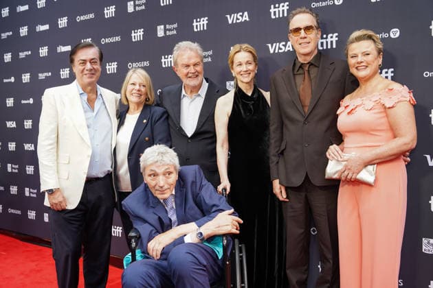 2026 Toronto International Film Festival - ˜Onwards and Sideways™ Premiere (L-R) John Gore, John Madden, Laura Linney, Rhys Ifans, Monica Dolan attend the red carpet for the ˜Onwards and Sideways™ premiere during the 2026 Toronto International Film Festival (TIFF) at Roy Thomson Hall. on September 13, 2026 in Toronto, Canada. (Photo by Leonardo Ramirez Eyepix Group) Copyright: xLeonardoxRamirez xEyepixxGroupx LR13092026-03580