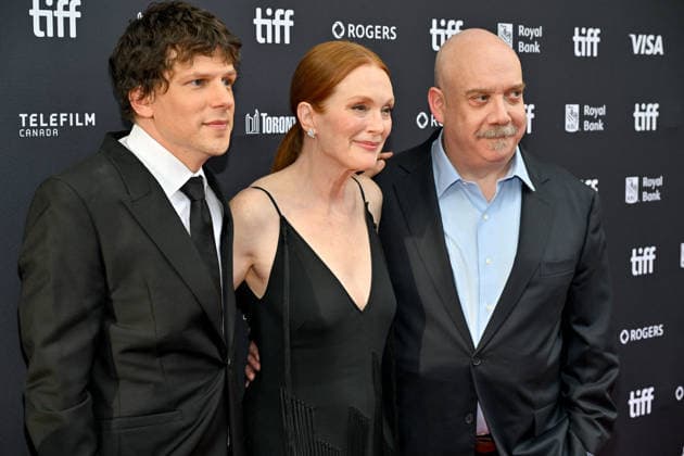 TIFF Toronto Screening The Debut Jesse Eisenberg, Julianne Moore, Paul Giamatti attending the screening of The Debut ahead of Toronto International Film Festival (TIFF) in Toronto, Canada on September 13, 2026. Photo by Julien Reynaud APS-Medias ABACAPRESS.COM Toronto Canada  Copyright: xReynaudxJulien APS-Medias ABACAx