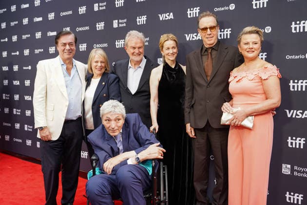 Arrivals for Onwards and Sideways™ premiere during the 2026 Toronto International Film Festival (TIFF) at Roy Thomson Hall Featuring: John Gore, John Madden, Laura Linney, Rhys Ifans, Monica Dolan, Paul Mayhew-Archer Where: Toronto, Ontario, Canada When: 13 Sep 2026 Credit: Leonardo Ramirez EyePix INSTARimages EDITORIAL USE ONLY. NOT FOR USE BY NEWSPAPERS BASED IN THE UK. Copyright: xx instar56016860
