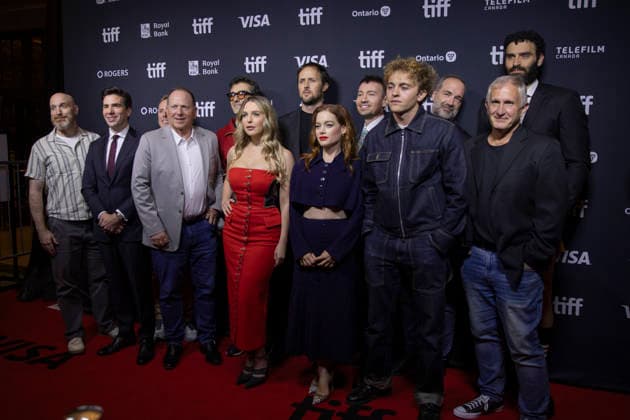 Toronto River Film Premiere TIFF Cast and crew members pose at the world premiere of River during the Toronto International Film Festival in Toronto, Canada, on September 11, 2026. The film marks the feature debut for writer-director Joshua Giuliano. The slasher follows three siblings who are stalked by a masked killer while stranded on a rural waterway. Toronto Ontario Canada Copyright: xArashxOskooiex