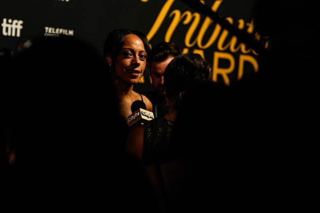 September 13, 2026, Toronto, On, CANADA: Rosalind Eleazar speaks to journalist on the red carpet for the TIFF Tribute Awards at the Toronto International Film Festival, in Toronto, on Sunday, Sept. 13, 2026. Toronto CANADA  - ZUMAc35_ 20260913_zaf_c35_181 Copyright: xChrisxYoungx