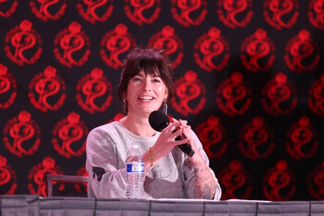 September 13, 2026, Portland, Oregon, USA: Actress LENA HEADEY speaks at the 2026 Rose City Comic Con at the Oregon Convention Center in Portland. Portland USA - ZUMAg247 20260913_znp_g247_018 Copyright: xGagexSkidmorex