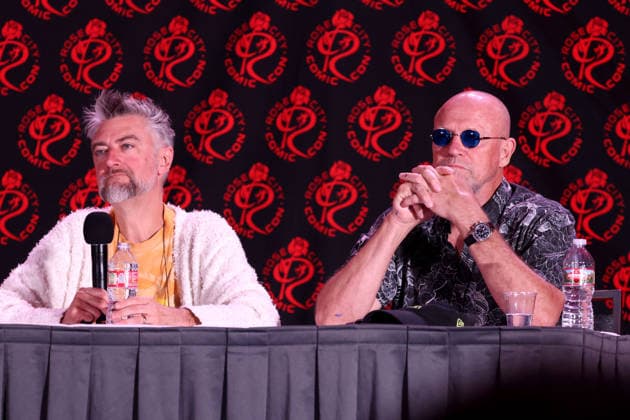 September 13, 2026, Portland, Oregon, USA: Actors SEAN GUNN and MICHAEL ROOKER speak at the 2026 Rose City Comic Con at the Oregon Convention Center in Portland. Portland USA - ZUMAg247 20260913_znp_g247_032 Copyright: xGagexSkidmorex