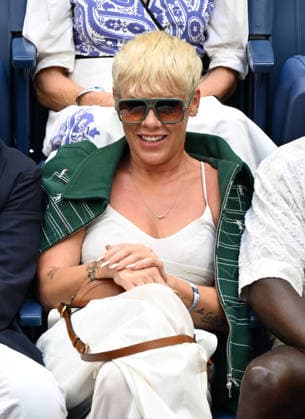 FLUSHING NY- SEPTEMBER 13: Pink is seen watching Alexander Zverev Vs Ben Shelton at the finals in Arthur Ashe Stadium during The 2026 US Open at the USTA Billie Jean King National Tennis Center on September 13, 2026 in Flushing Queens. Copyright: xmpi04x