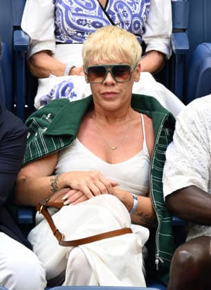 FLUSHING NY- SEPTEMBER 13: Pink is seen watching Alexander Zverev Vs Ben Shelton at the finals in Arthur Ashe Stadium during The 2026 US Open at the USTA Billie Jean King National Tennis Center on September 13, 2026 in Flushing Queens. Copyright: xmpi04x