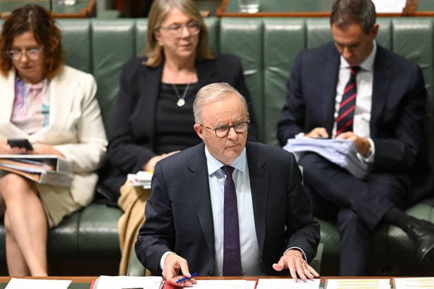 QUESTION TIME, Australian Prime Minister Anthony Albanese reacts during Question Time in the House of Representatives at Parliament House in Canberra, Monday, September 14, 2026. ( NO ARCHIVING CANBERRA AUSTRALIAN CAPITAL TERRITORY AUSTRALIA  Copyright: xLUKASxCOCHx 20260914181707463000