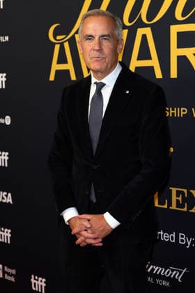 The Right Honourable Mark Carney Prime Minister of Canada at the Tribute Awards during the 2026 Toronto International Film Festival Toronto, Canada. September 13, 2026 at the at Fairmont Royal York Hotel. Copyright: xHumbertoxServin Clasos MediaPunchx