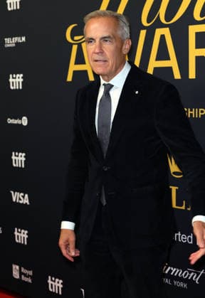 The Right Honourable Mark Carney Prime Minister of Canada at the Tribute Awards during the 2026 Toronto International Film Festival Toronto, Canada. September 13, 2026 at the at Fairmont Royal York Hotel. Copyright: xHumbertoxServin Clasos MediaPunchx