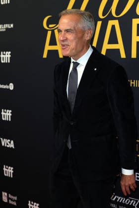 The Right Honourable Mark Carney Prime Minister of Canada at the Tribute Awards during the 2026 Toronto International Film Festival Toronto, Canada. September 13, 2026 at the at Fairmont Royal York Hotel. Copyright: xHumbertoxServin Clasos MediaPunchx