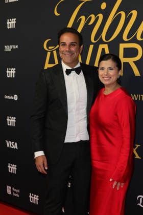 Jeffrey Remedios, Lucia Remedios at the Tribute Awards during the 2026 Toronto International Film Festival Toronto, Canada. September 13, 2026 at the at Fairmont Royal York Hotel. Copyright: xHumbertoxServin Clasos MediaPunchx