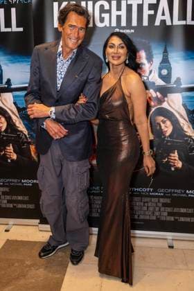 Knightfall London Premiere - VIP Arrivals London Premiere of Knightfall at Cine Lumiere on September 13, 2026 in London, England. 13 Sep 2026 Pictured: Jeanine Nerissa Sothcott, Geoffrey Moore.  Copyright: xThexMegaxAgencyxrbpxMEGAx
