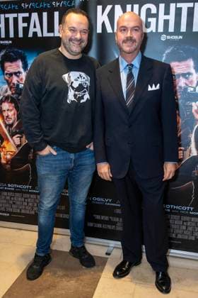 Knightfall London Premiere - VIP Arrivals London Premiere of Knightfall at Cine Lumiere on September 13, 2026 in London, England. 13 Sep 2026 Pictured: Jonathan Sothcott, Nick Nevern.  Copyright: xThexMegaxAgencyxrbpxMEGAx