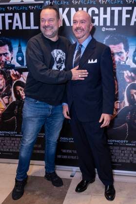 Knightfall London Premiere - VIP Arrivals London Premiere of Knightfall at Cine Lumiere on September 13, 2026 in London, England. 13 Sep 2026 Pictured: Jonathan Sothcott, Nick Nevern.  Copyright: xThexMegaxAgencyxrbpxMEGAx