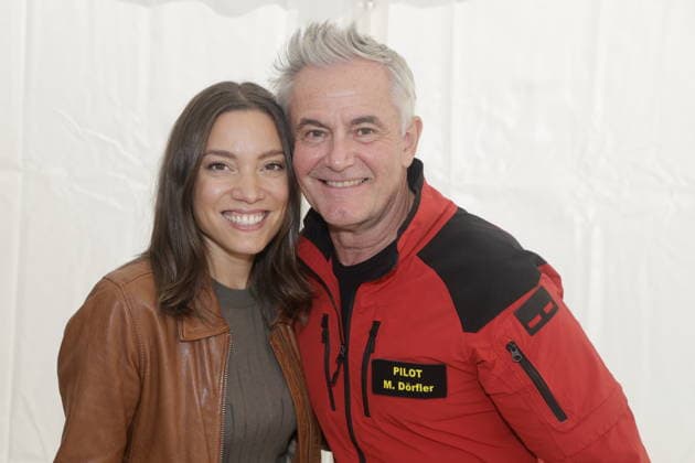 Emiliehof Evening Event: Viktoria Ngotse and Robert Lohr at the 14th Original Bergretter Fan Hike in Ramsau am Dachstein on September 13, 2026; Ramsau am Dachstein, Pernerhof, Emiliehof, Event Center, Styria, A Copyright: xAgenturxMatthiasxWehnertx xR.Zichyx