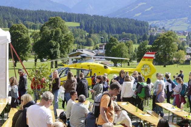 Emiliehof Evening Event 14: Original Mountain Rescuers Fan Hike in Ramsau am Dachstein on September 12, 2026; Ramsau am Dachstein; Pernerhof; Emiliehof; Event Center; Styria A Copyright: xAgenturxMatthiasxWehnertx xR.Zichyx