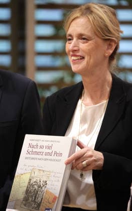 Karin Prien, Federal Minister of Education, Family, Senior Citizens, Women, and Youth, book presentation of *Nach so viel Schmerz und Pein*, Berlin, September 14, 2026