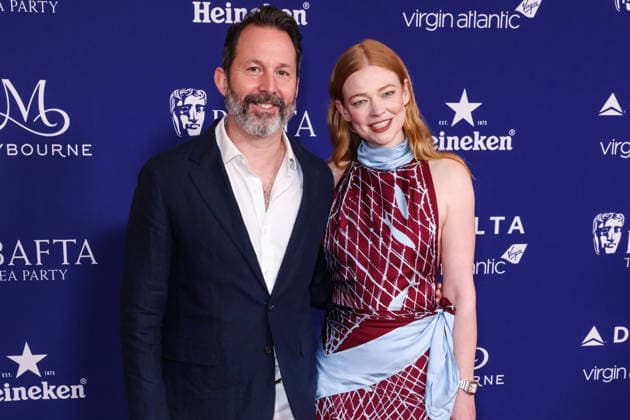 2026 BAFTA TV Tea Party BEVERLY HILLS, LOS ANGELES, CALIFORNIA, USA - SEPTEMBER 13: Dave Lawson and Sarah Snook wearing Altuzarra FW26 RTW arrive at the 2026 BAFTA (British Academy of Film and Television Arts) TV Tea Party presented by Delta Air Lines and Virgin Atlantic and sponsored by Maison Perrier held at The Maybourne Beverly Hills on September 13, 2026 in Beverly Hills, Los Angeles, California, United States. Beverly Hills The Maybourne Beverly Hills California United States Copyright: xXavierxCollin ImagexPressxAgencyx