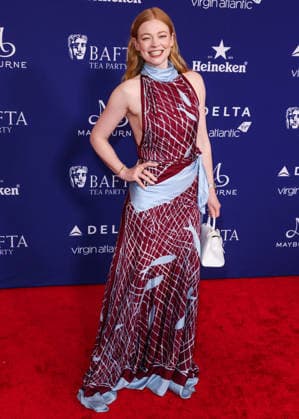 2026 BAFTA TV Tea Party BEVERLY HILLS, LOS ANGELES, CALIFORNIA, USA - SEPTEMBER 13: Sarah Snook wearing Altuzarra FW26 RTW arrives at the 2026 BAFTA (British Academy of Film and Television Arts) TV Tea Party presented by Delta Air Lines and Virgin Atlantic and sponsored by Maison Perrier held at The Maybourne Beverly Hills on September 13, 2026 in Beverly Hills, Los Angeles, California, United States. Beverly Hills The Maybourne Beverly Hills California United States Copyright: xXavierxCollin ImagexPressxAgencyx