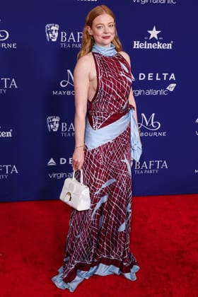 2026 BAFTA TV Tea Party BEVERLY HILLS, LOS ANGELES, CALIFORNIA, USA - SEPTEMBER 13: Sarah Snook wearing Altuzarra FW26 RTW arrives at the 2026 BAFTA (British Academy of Film and Television Arts) TV Tea Party presented by Delta Air Lines and Virgin Atlantic and sponsored by Maison Perrier held at The Maybourne Beverly Hills on September 13, 2026 in Beverly Hills, Los Angeles, California, United States. Beverly Hills The Maybourne Beverly Hills California United States Copyright: xXavierxCollin ImagexPressxAgencyx
