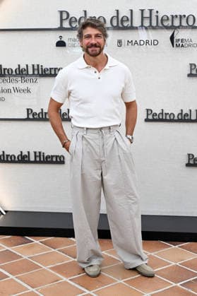 The Pedro del Hierro fashion house presents its Hamani collection at Mercedes-Benz Fashion Week Madrid. Actor Félix Gómez poses at a photocall during the presentation of the Hamani collection by the Pedro del Hierro fashion house on September 14, 2026, in Madrid, Spain. The collection takes its inspiration from the Japanese tradition of contemplating cherry blossoms, celebrating ephemeral beauty, digital detox, and time as a true luxury. CELEBRITIES PHOTOCALL FASHION FASHION WEEK RUNWAY CIBELES José Madrid Madrid, Spain  Copyright: xJosÃ xOlivax 7773833