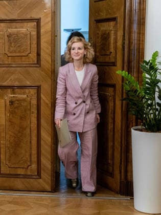 September 14, 2026: Press conference to present a study by Eva Maria Holzleitner, SPÖ, Federal Minister for Women, Science, and Research, on September 14, 2026, at the press conference to present the results of the new FORBA study Women on Supervisory Boards at the Palais Dietrichstein in Vienna, Vienna, Austria