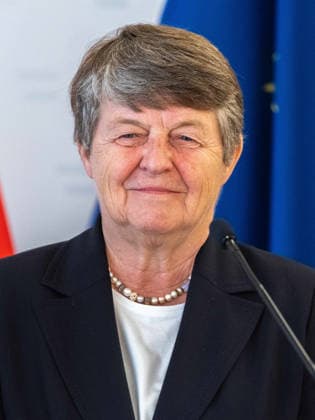 September 14, 2026: Press Conference to Present Study Results—Brigitte Ederer, Chair of the Supervisory Board of ÖBB Holding, at the press conference on September 14, 2026, to present the findings of the new FORBA study Women on Supervisory Boards at the Palais Dietrichstein in Vienna, Vienna, Austria
