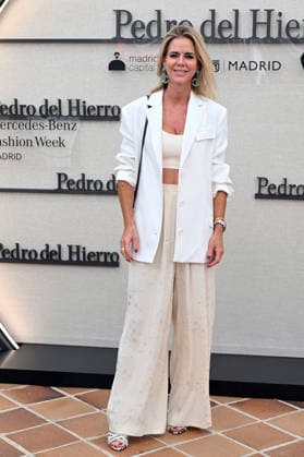 The Pedro del Hierro fashion house presents its Hamani collection at Mercedes-Benz Fashion Week Madrid. Amelia Bono poses at a photocall during the presentation of the Hamani collection by the Pedro del Hierro fashion house on September 14, 2026, in Madrid, Spain. The collection takes its inspiration from the Japanese tradition of contemplating cherry blossoms, celebrating ephemeral beauty, digital disconnection, and time as a true luxury. CELEBRITIES PHOTOCALL FASHION FASHION WEEK RUNWAY CIBELES José Madrid Madrid, Spain  Copyright: xJosÃ xOlivax 7773912