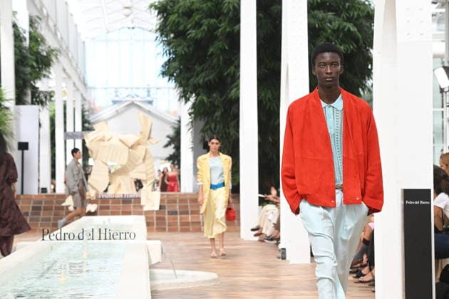 Pedro del Hierro Fashion Show at Mercedes-Benz Fashion Week Madrid Models walk the runway for Pedro del Hierro at Mercedes-Benz Fashion Week Madrid on September 14, 2026, in Madrid, Spain CELEBRITIES FASHION RUNWAY CIBELES José Madrid Madrid Spain  Copyright: xJosÃ xOlivax 7774107