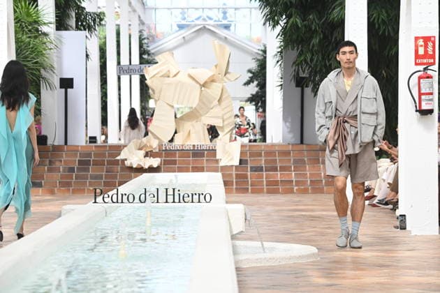 Pedro del Hierro Fashion Show at Mercedes-Benz Fashion Week Madrid Models walk the runway for Pedro del Hierro at Mercedes-Benz Fashion Week Madrid on September 14, 2026, in Madrid, Spain CELEBRITIES FASHION RUNWAY CIBELES José Madrid Madrid Spain  Copyright: xJosÃ xOlivax 7774108